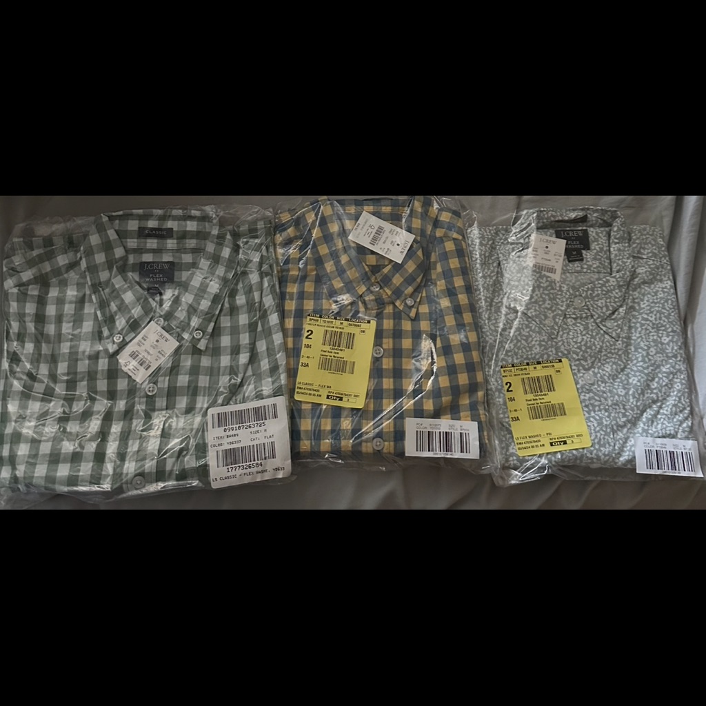 J. Crew Green Casual Button Down Shirt